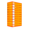 RACK-001 10-Cassette Rack Orange